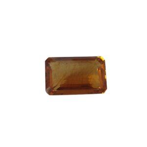 Natural Citrine Loose Gemstone Cushion Emerald Shape, 46.87 Carats Certi…